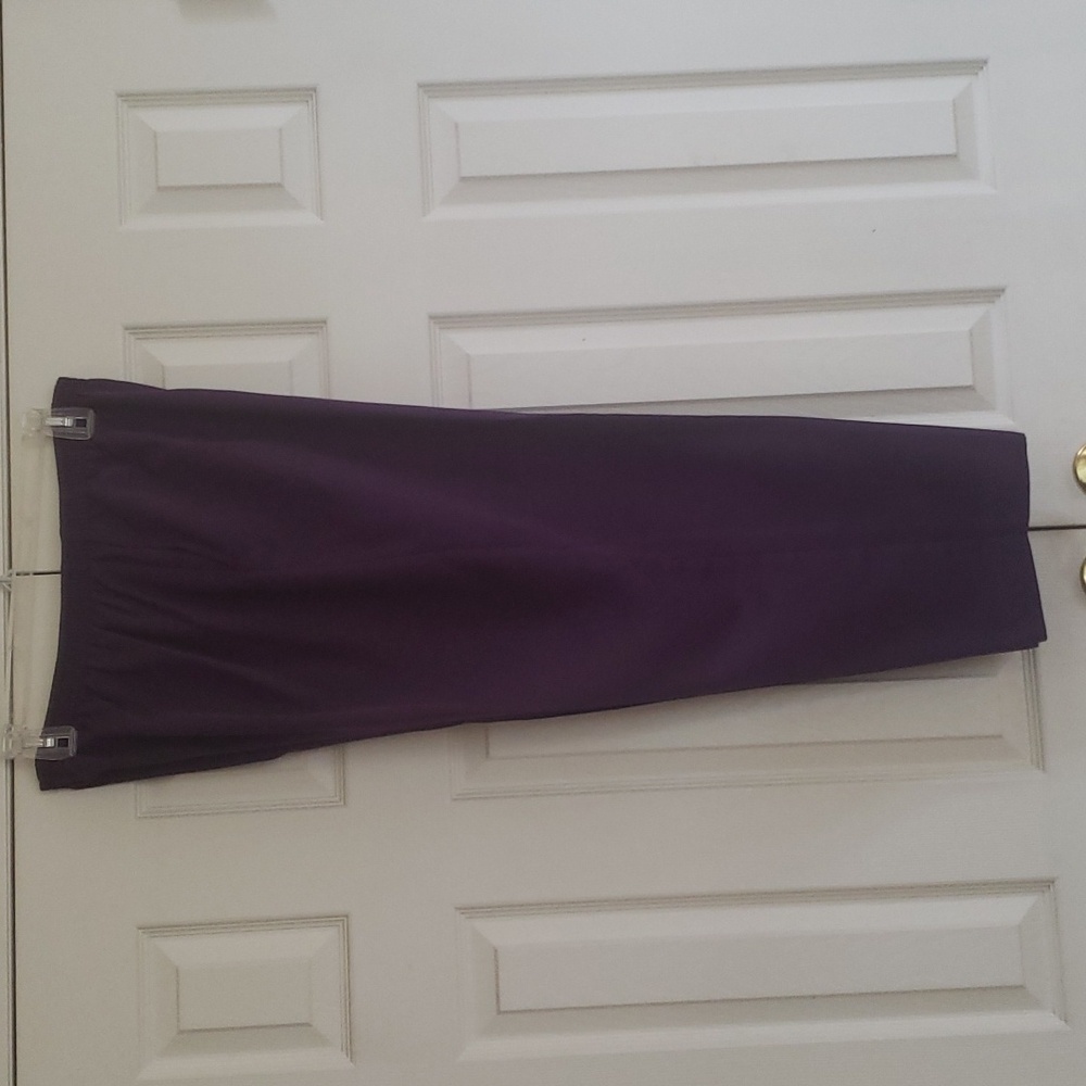 Alfred Dunner Woman's Deep Purple Elastic Waist Pull On Slacks Size 18W